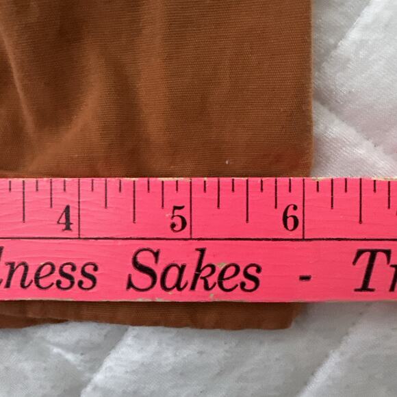 CORTELLE Pants Womens 42 US M Rust Brown Pull On Tie Waist Tapered Minimalist - Picture 11 of 12